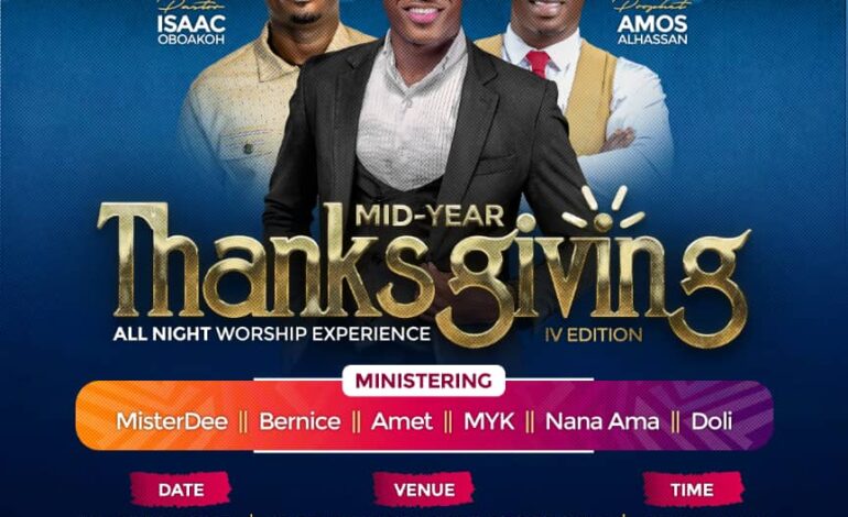 Mid-Year Thanksgiving 2025; A 7 Hour Intimate Worship Experience