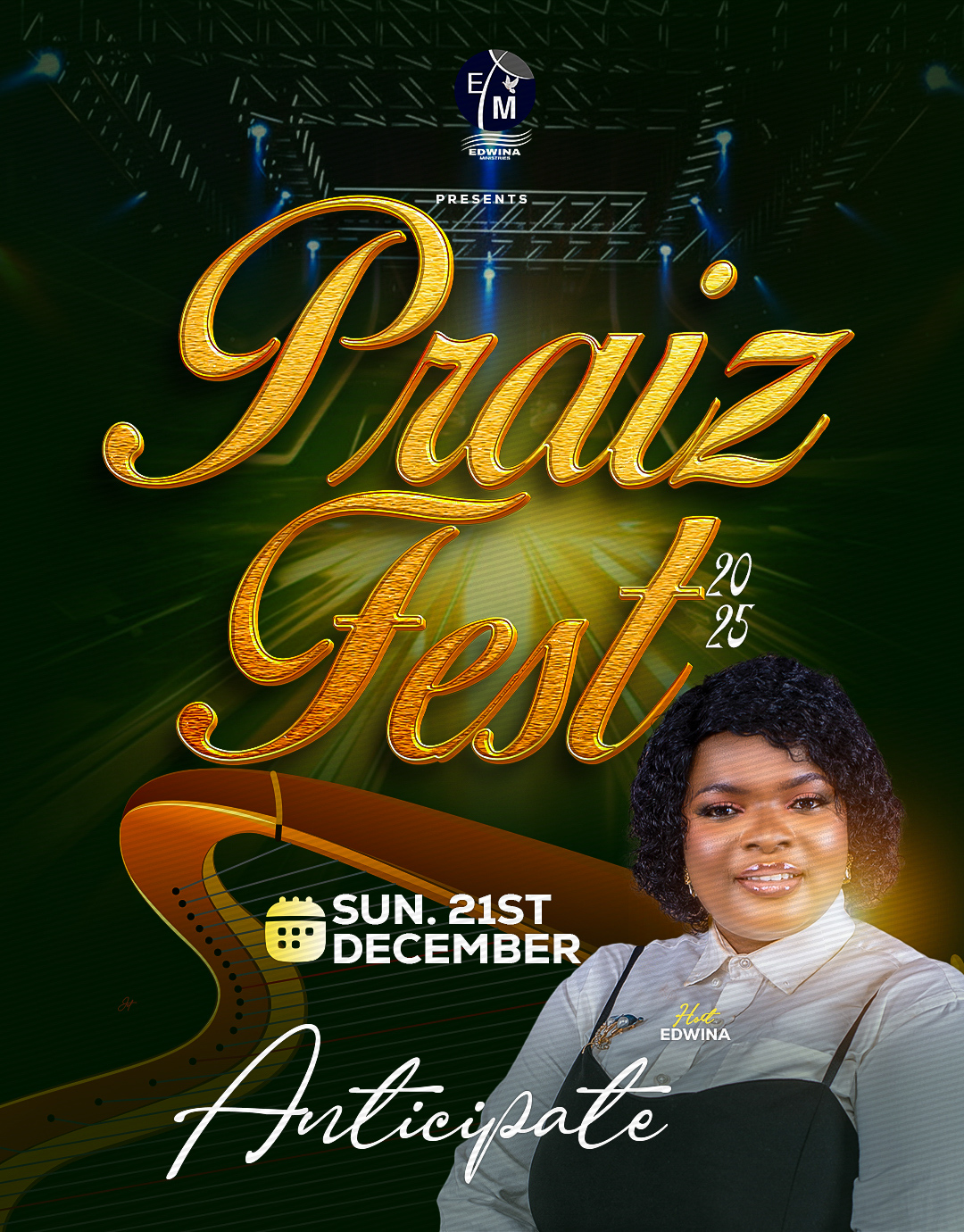 Edwina Ministries Sets Date for Praiz Fest 2025